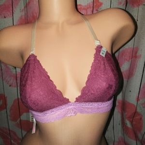 💋Victoria's Secret Pink lace triangle bralette💋